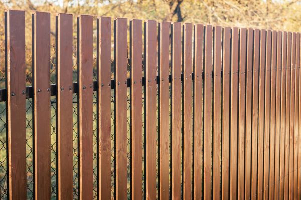 Wood Slat Fence Installation in Joplin