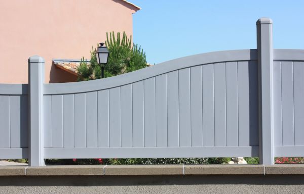 Gray Vinyl Fence Installation in Joplin